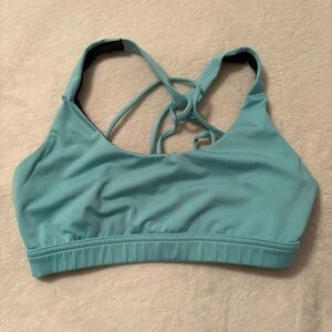 Strappy Teal Sports Bra
